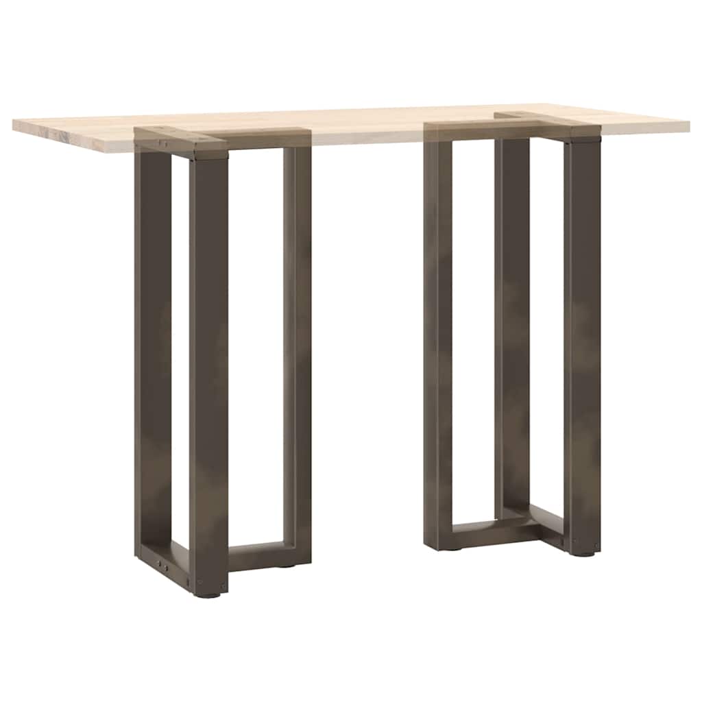 Πόδια Τραπεζιού Μπαρ σε Σχήμα Τ, 2 τεμ. Μαύρο, Ατσάλι 40x35x(100-101) εκ. - Pakobazaar