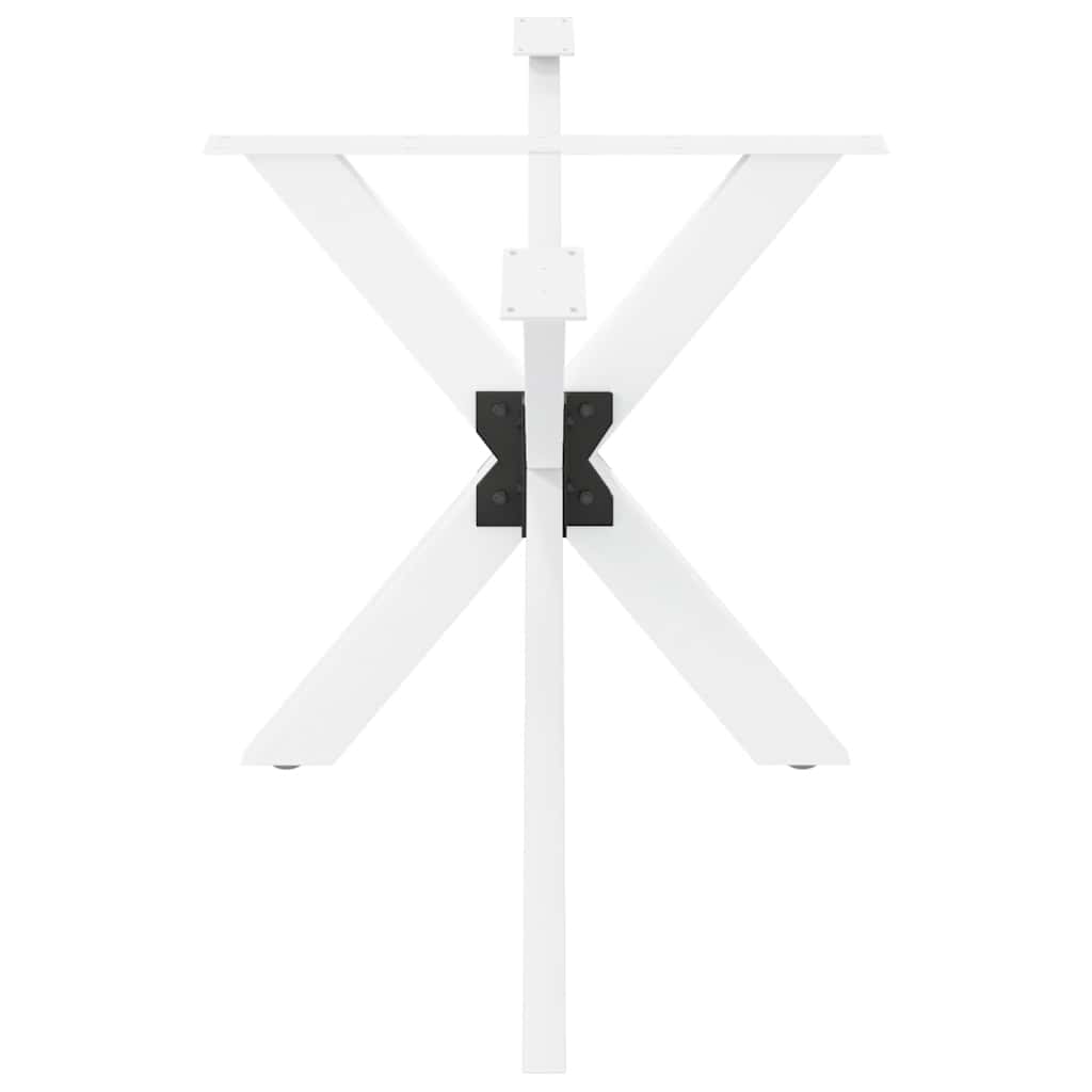 Τραπεζαρία με Πόδια σε Σχήμα Αράχνης Λευκό 150x78x(72-73) εκ. Ατσάλι - Pakobazaar