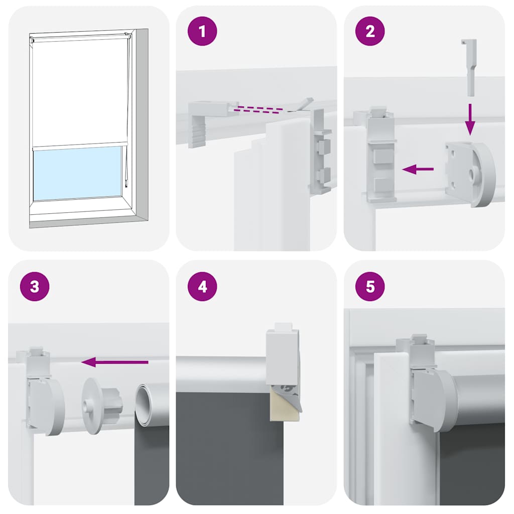 Roller Blind Blackout Μπεζ 165x130 cm Πλάτος υφάσματος 161,6cm