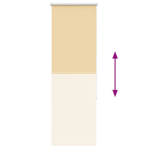 Roller Blind Blackout Μπεζ 45x150 cm Πλάτος υφάσματος 40,7 cm