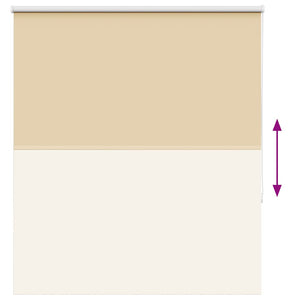 Roller Blind Blackout Μπεζ 130x150 cm Πλάτος υφάσματος 126,6cm