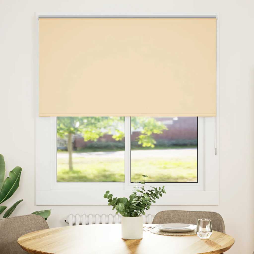 Roller Blind Blackout Μπεζ 135x175 cm Πλάτος υφάσματος 131,6cm