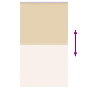 Roller Blind Blackout Μπεζ 130x210 cm Πλάτος υφάσματος 126,6cm