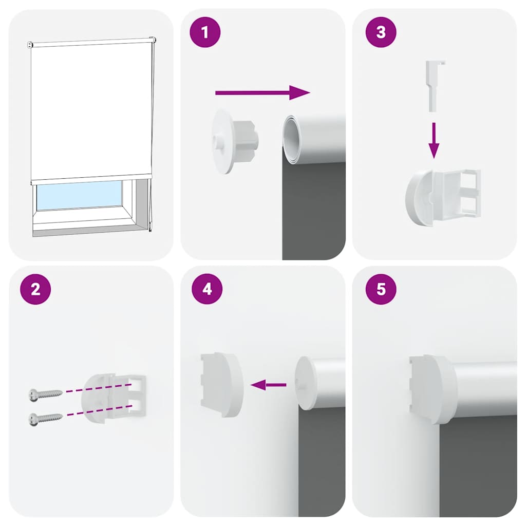 Roller Blind Blackout Μπεζ 140x210 cm Πλάτος υφάσματος 136,6cm