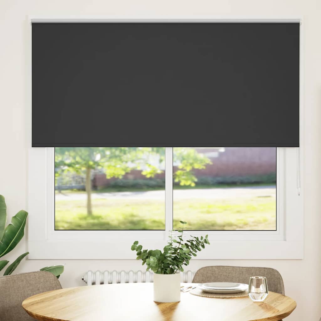 Roller Blind Blackout Μαύρο 165x130 cm Πλάτος υφάσματος 161,6cm - Pakobazaar