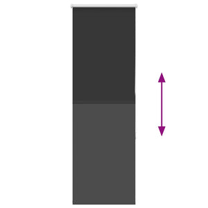 Roller Blind Blackout Μαύρο 40x150 cm Πλάτος υφάσματος 35,7 cm
