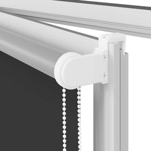 Roller Blind Blackout Μαύρο 140x150 cm Πλάτος υφάσματος 136,6cm - Pakobazaar