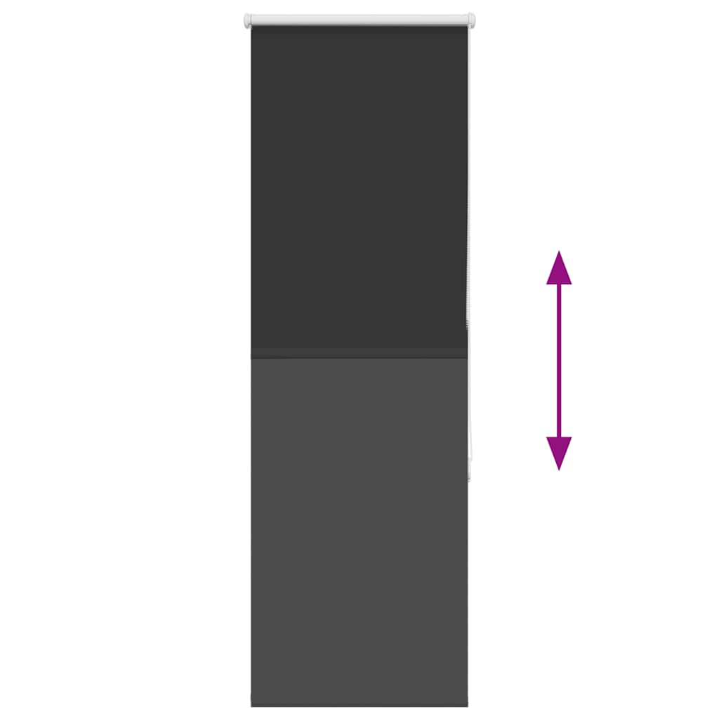 Roller Blind Blackout Μαύρο 40x175 cm Πλάτος υφάσματος 35,7 cm - Pakobazaar