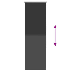 Roller Blind Blackout Μαύρο 50x175 cm Πλάτος υφάσματος 45,7 cm