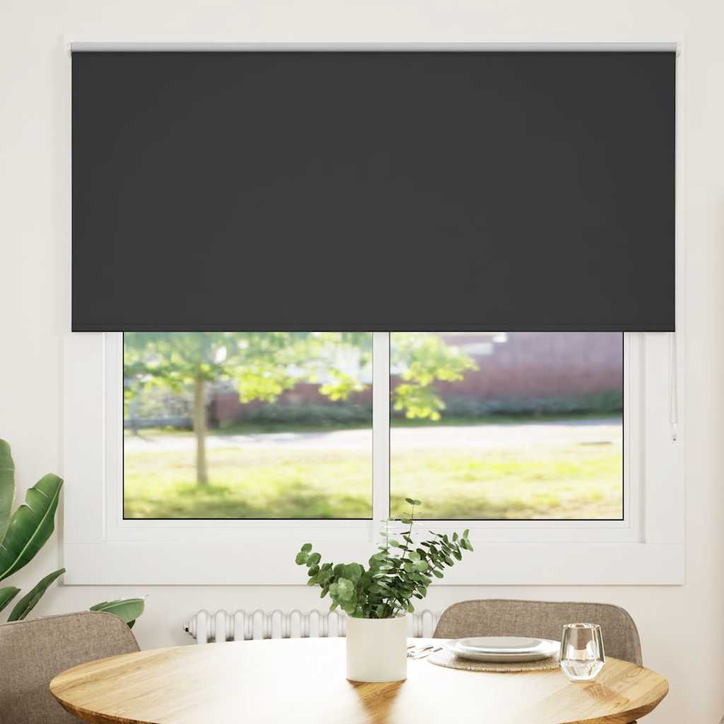 Roller Blind Blackout Μαύρο 145x175 cm Πλάτος υφάσματος 141,6cm