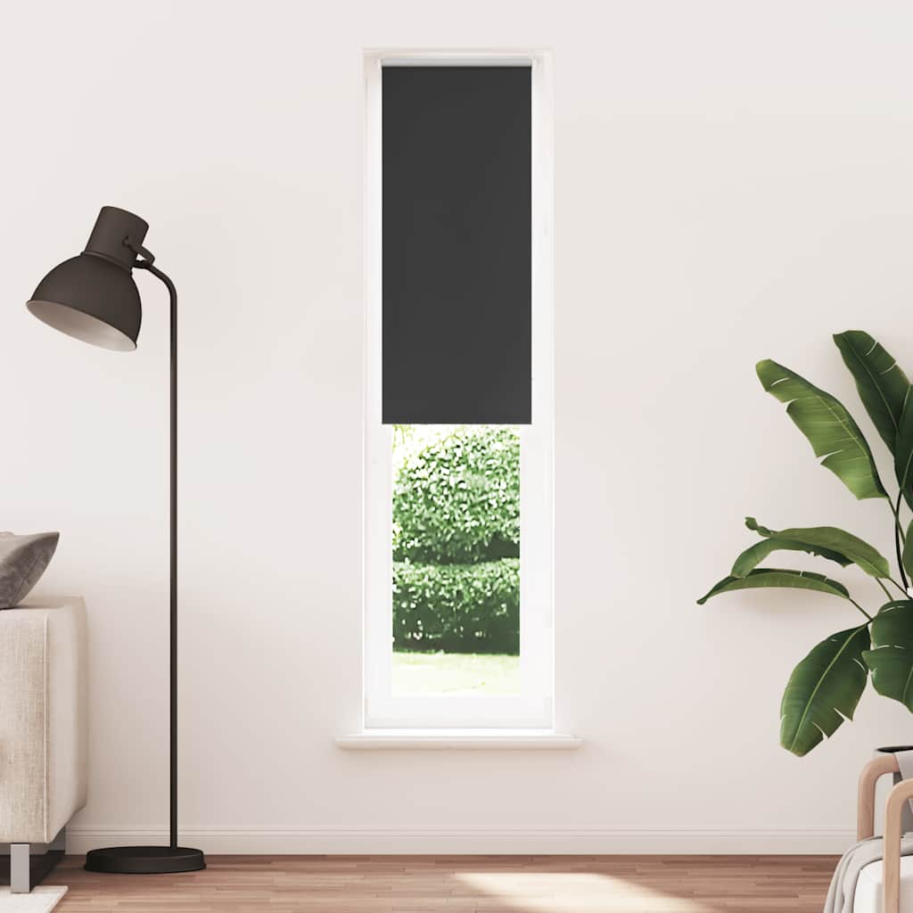 Roller Blind Blackout Μαύρο 45x210 cm Πλάτος υφάσματος 40,7 cm
