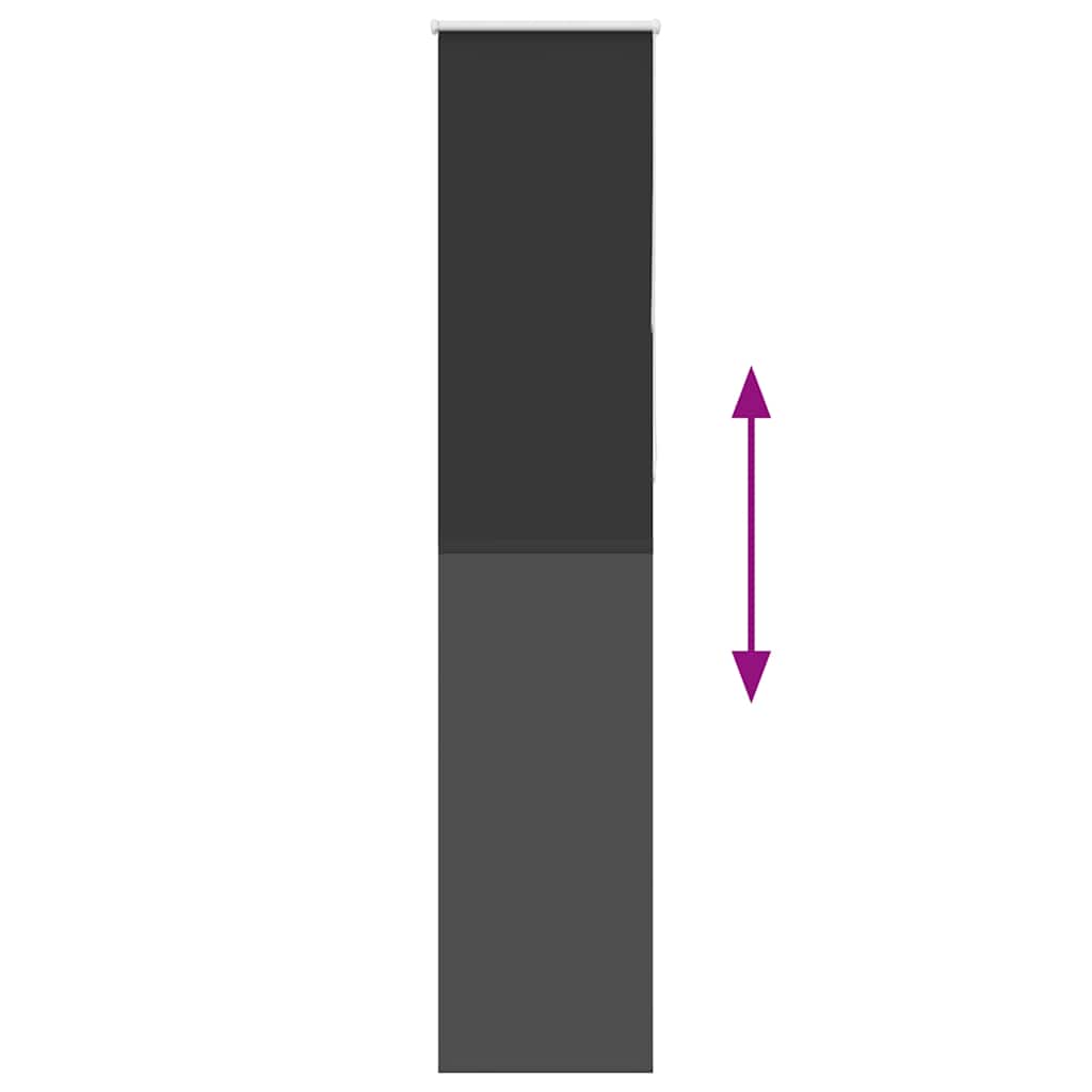 Roller Blind Blackout Μαύρο 50x210 cm Πλάτος υφάσματος 45,7 cm - Pakobazaar