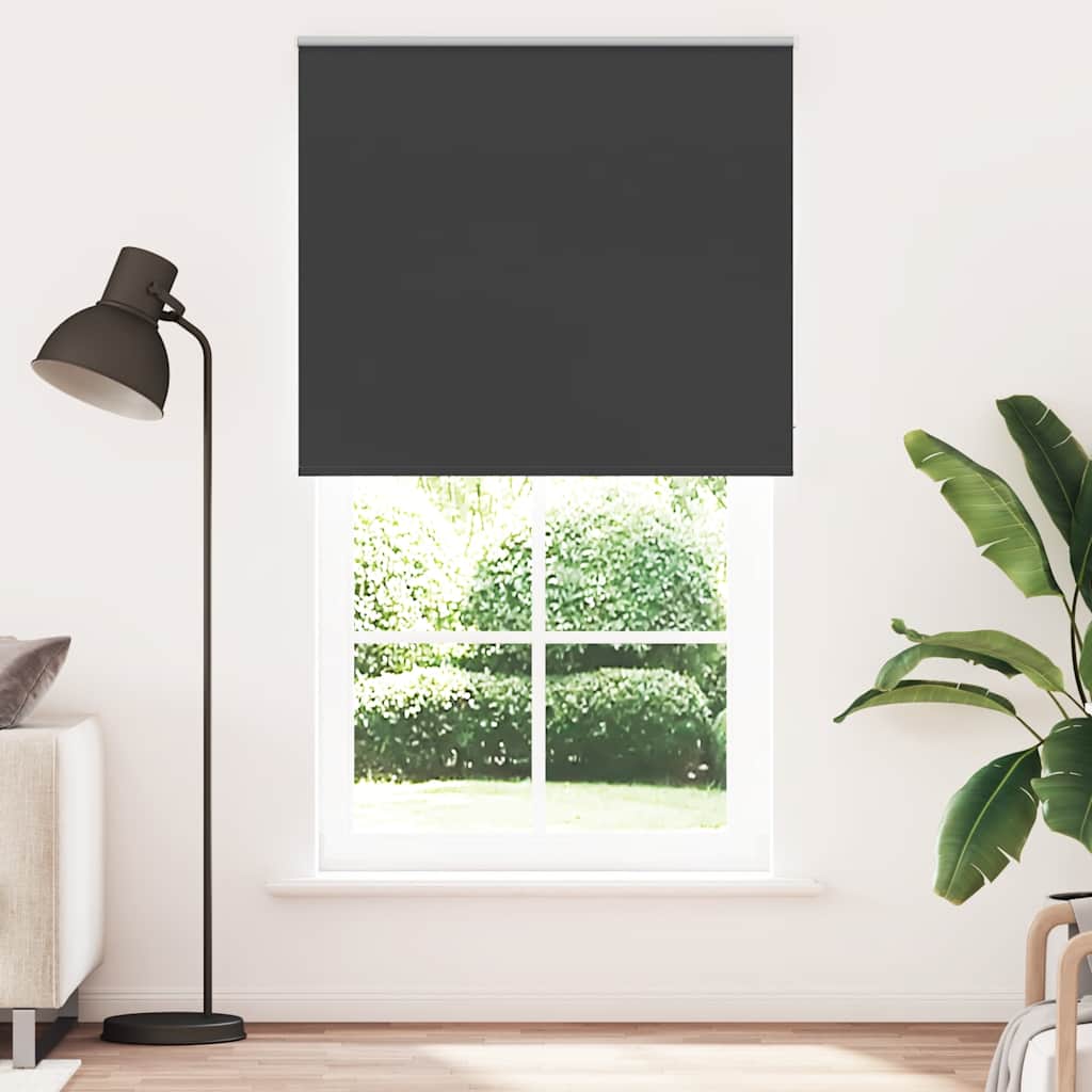Roller Blind Blackout Μαύρο 140x210 cm Πλάτος υφάσματος 136,6cm
