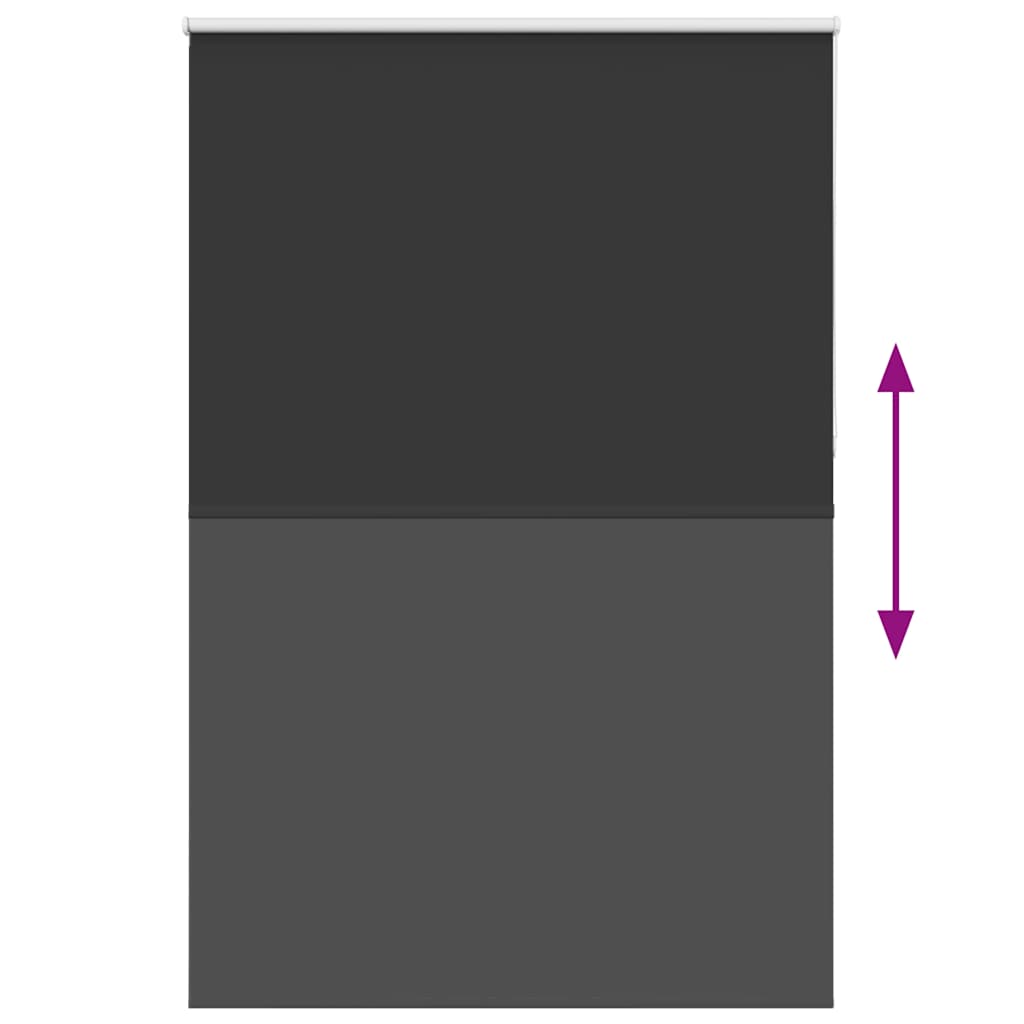 Roller Blind Blackout Μαύρο 145x210 cm Πλάτος υφάσματος 141,6cm