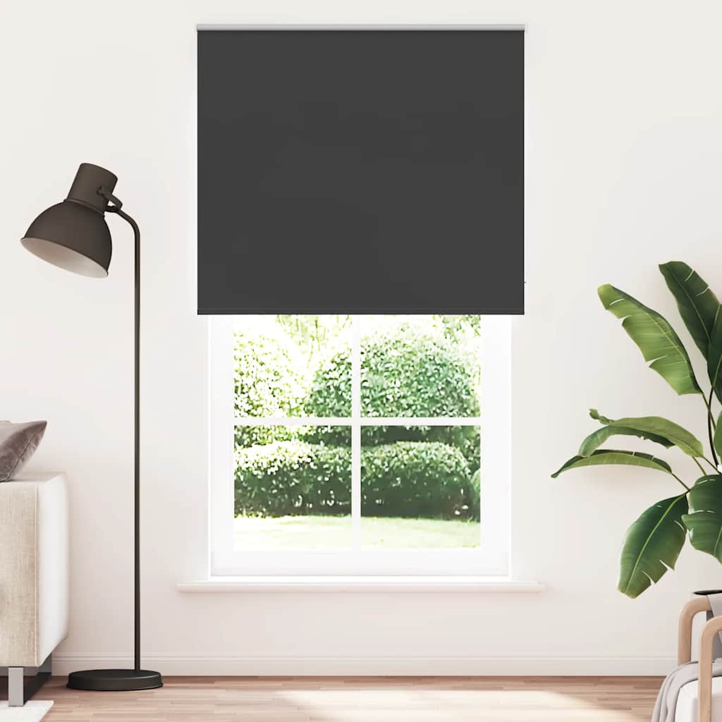 Roller Blind Blackout Μαύρο 135x230 cm Πλάτος υφάσματος 131,6cm - Pakobazaar