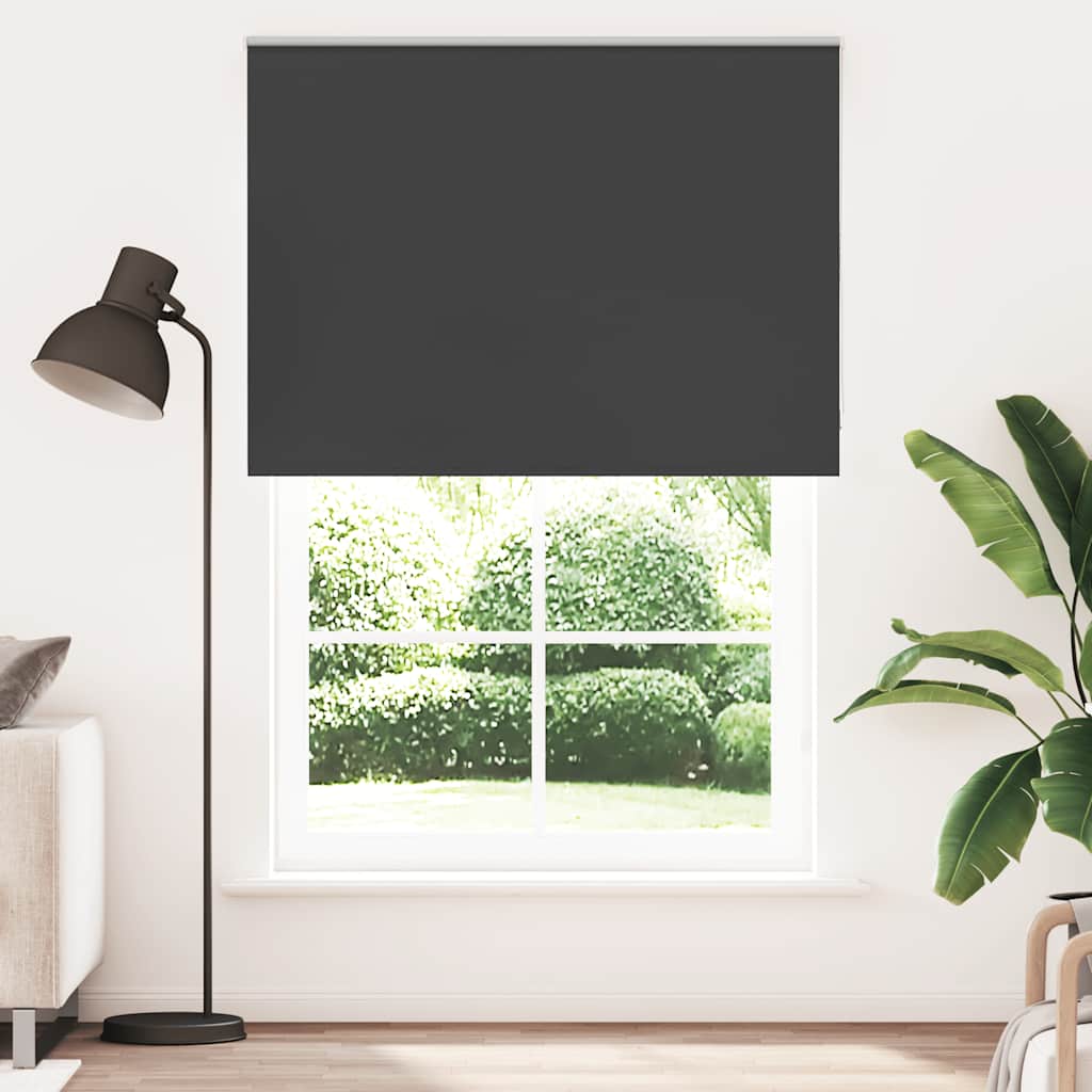 Roller Blind Blackout Μαύρο 145x230 cm Πλάτος υφάσματος 141,6cm - Pakobazaar