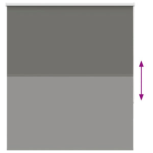 Roller Blind Blackout γκρί 140x130 cm Πλάτος υφάσματος 136,6cm