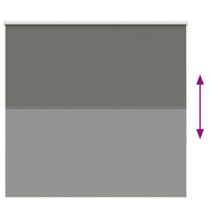 Roller Blind Blackout γκρί 155x130 cm Πλάτος υφάσματος 151,6cm - Pakobazaar