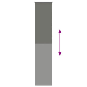 Roller Blind Blackout γκρί 40x210 cm Πλάτος υφάσματος 35,7 cm