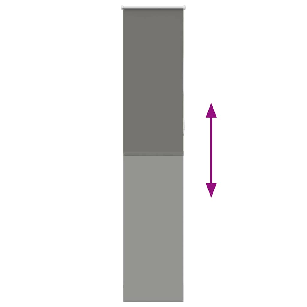 Roller Blind Blackout γκρί 45x210 cm Πλάτος υφάσματος 40,7 cm