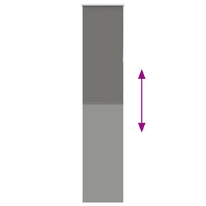 Roller Blind Blackout γκρί 45x210 cm Πλάτος υφάσματος 40,7 cm