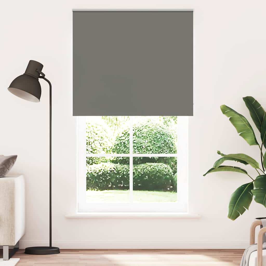 Roller Blind Blackout γκρί 130x210 cm Πλάτος υφάσματος 126,6cm
