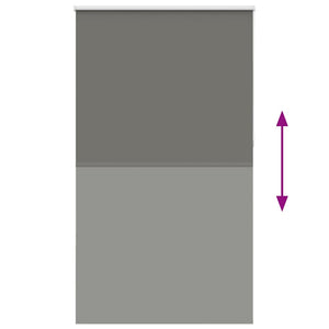 Roller Blind Blackout γκρί 130x210 cm Πλάτος υφάσματος 126,6cm