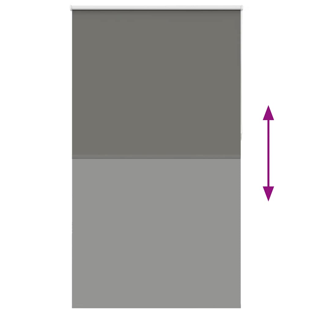 Roller Blind Blackout γκρί 130x230 cm Πλάτος υφάσματος 126,6cm