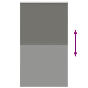 Roller Blind Blackout γκρί 135x230 cm Πλάτος υφάσματος 131,6cm