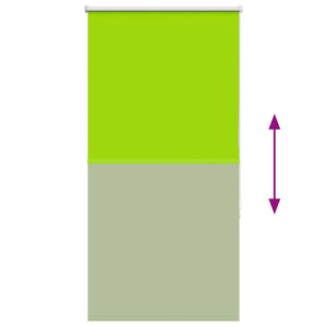 Ρολέρ Μπλακάουτ φύλλα πράσινα 70x150 cm Πλάτος υφάσματος 65,7cm