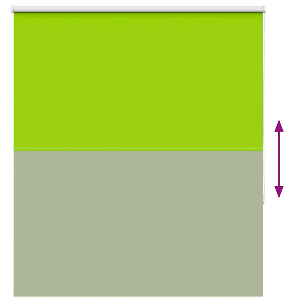 Roller Blind Blackout φύλλα πράσινα 130x150 cm Πλάτος υφάσματος