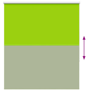 Roller Blind Blackout φύλλα πράσινα 140x150 cm Πλάτος υφάσματος
