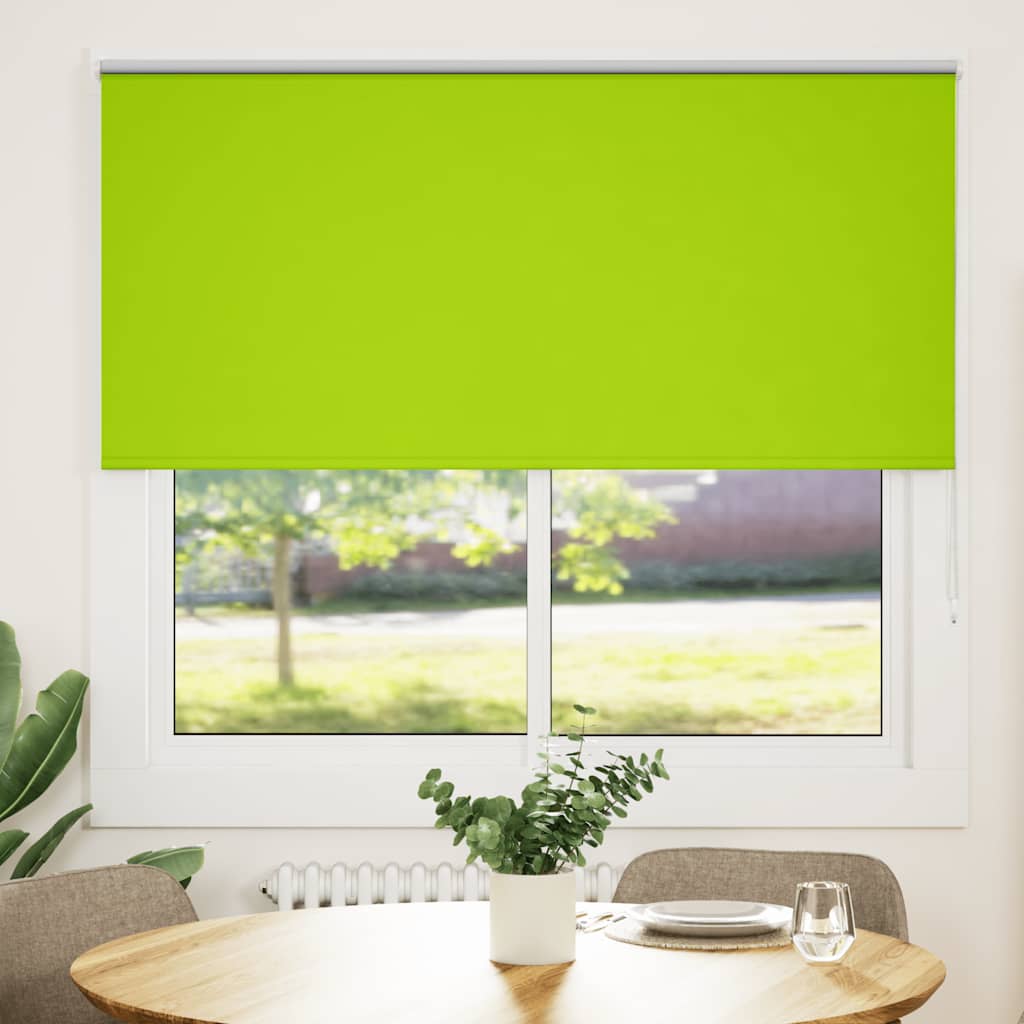 Roller Blind Blackout φύλλα πράσινα 145x150 cm Πλάτος υφάσματος