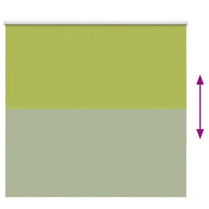 Roller Blind Blackout φύλλα πράσινα 160x150 cm Πλάτος υφάσματος