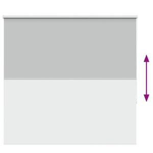 Roller Blind Blackout ανοιχτό γκρι 155x130 cm Πλάτος υφάσματος