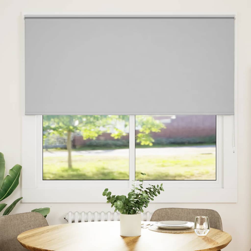 Roller Blind Blackout ανοιχτό γκρι 165x130 cm Πλάτος υφάσματος