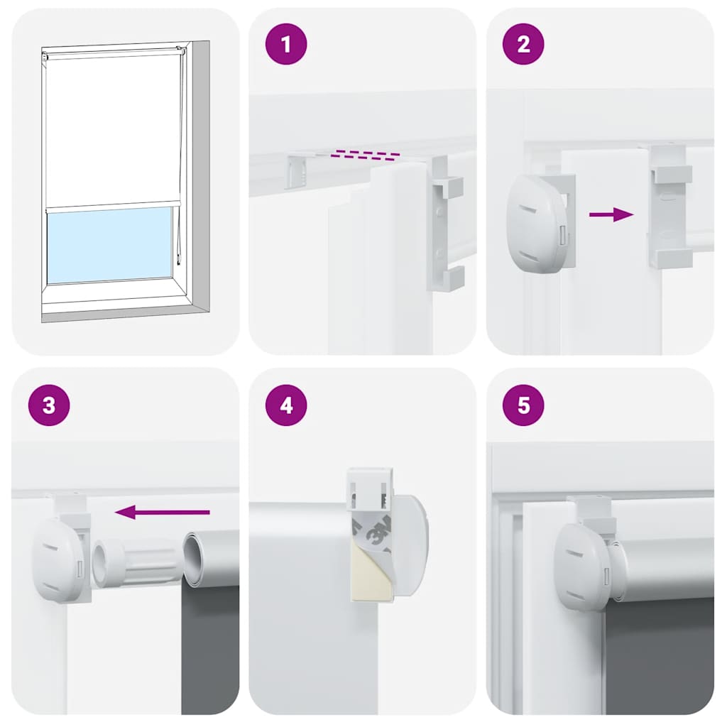 Roller Blind Blackout ανοιχτό γκρι 50x150 cm Πλάτος υφάσματος