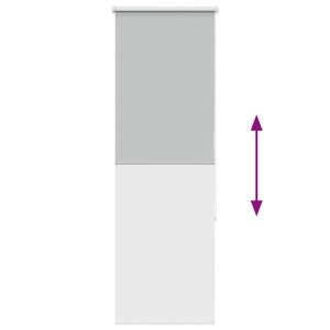 Ρολέρ Μπλακάουτ ανοιχτό γκρι 60x150 cm Πλάτος υφάσματος 55,7cm