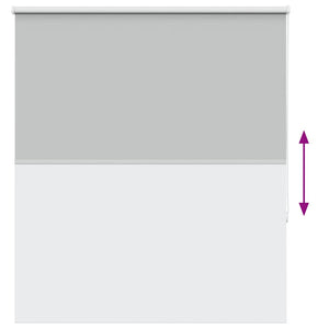 Roller Blind Blackout ανοιχτό γκρι 130x150 cm Πλάτος υφάσματος - Pakobazaar