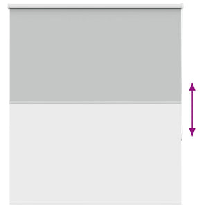 Roller Blind Blackout ανοιχτό γκρι 140x150 cm Πλάτος υφάσματος