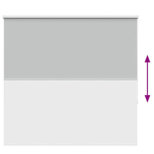 Roller Blind Blackout ανοιχτό γκρι 155x150 cm Πλάτος υφάσματος