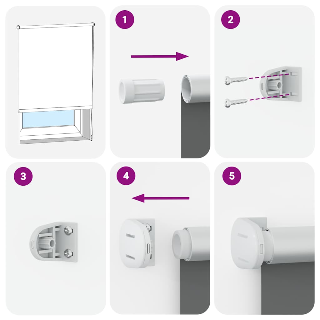 Roller Blind Blackout ανοιχτό γκρι 45x175 cm Πλάτος υφάσματος