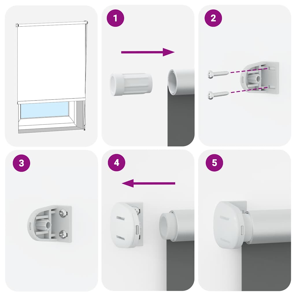 Roller Blind Blackout ανοιχτό γκρι 50x210 cm Πλάτος υφάσματος