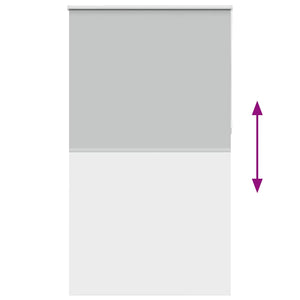 Roller Blind Blackout ανοιχτό γκρι 130x210 cm Πλάτος υφάσματος