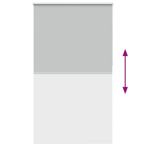 Roller Blind Blackout ανοιχτό γκρι 130x230 cm Πλάτος υφάσματος