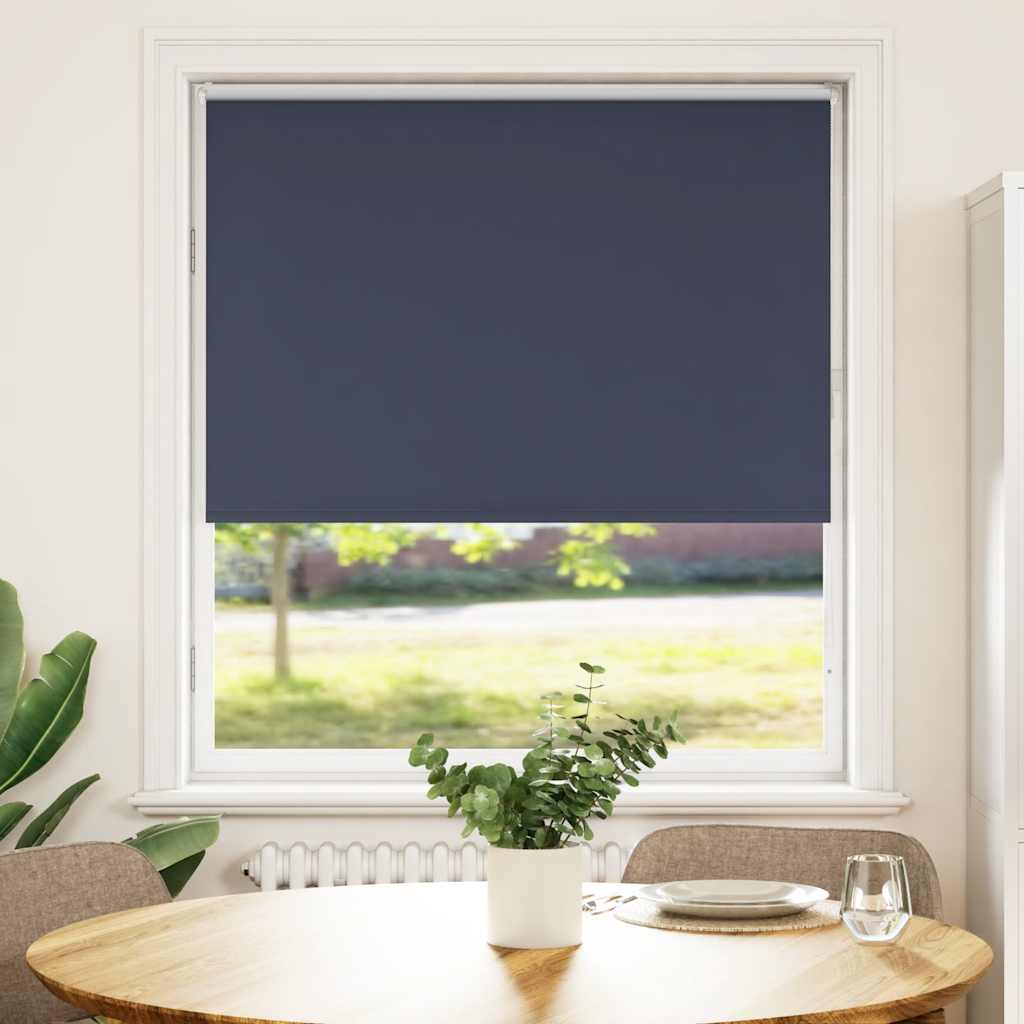 Στόρι Συσκότισης Θαλάσσιο 90x130 εκ. Πλάτος Υφάσματος 85,7 εκ. Πολυεστέρας - Pakobazaar