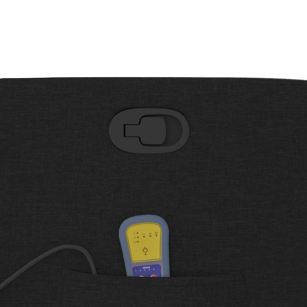 Πολυθρόνα Μασάζ Ανακλινόμενη Μαύρη Υφασμάτινη - Pakobazaar