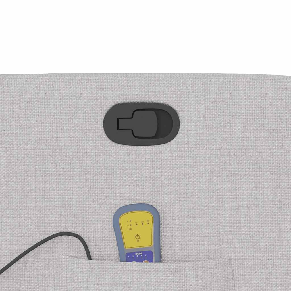 καρέκλα ανάκλισης μασάζ Cloud Grey Fabric - Pakobazaar