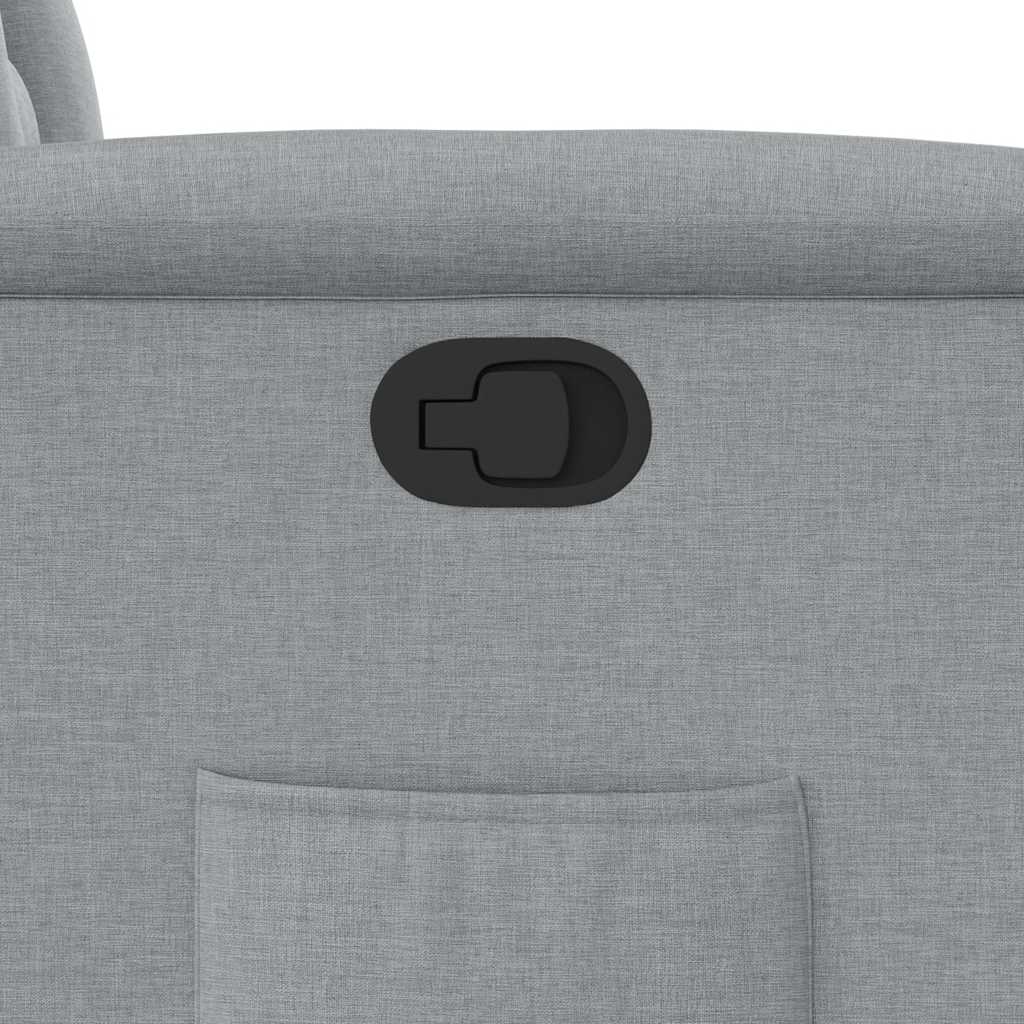 Πολυθρόνα Ανακλινόμενη Ανοιχτό Γκρι Υφασμάτινη