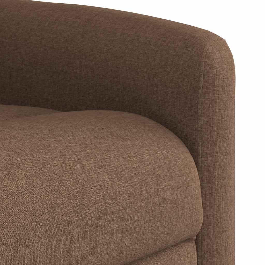 Πολυθρόνα Ανακλινόμενη Καφέ Υφασμάτινη